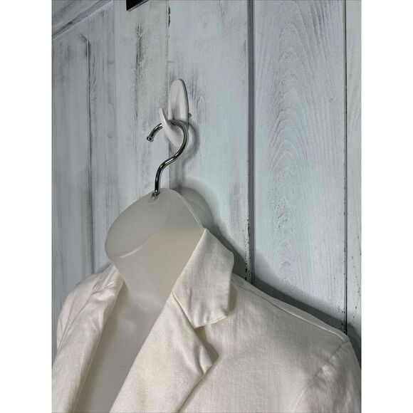 Frank‎ & Eileen Dublin Open Tailored Blazer Italian Performance Denim White XXS - Picture 6 of 16